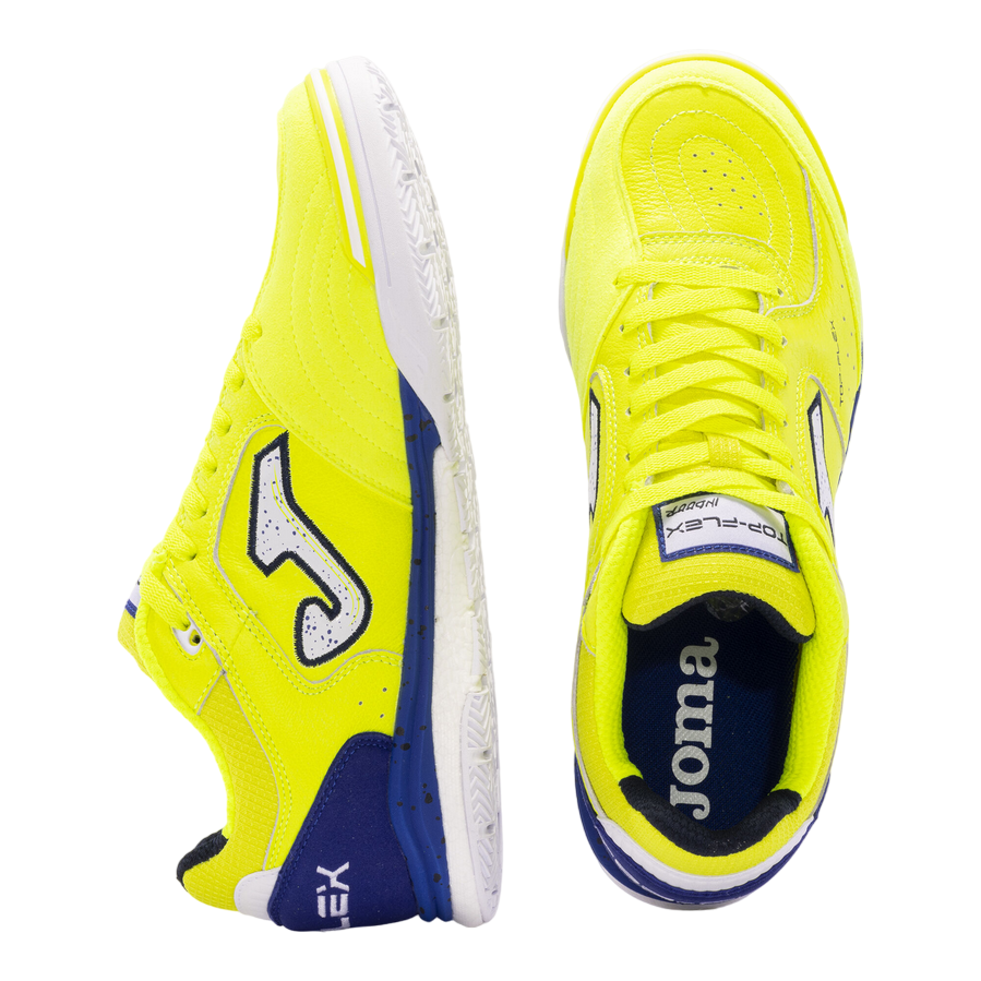 Joma scarpa da calcetto indoor Top Flex Rebound 2409 giallo-azzurro