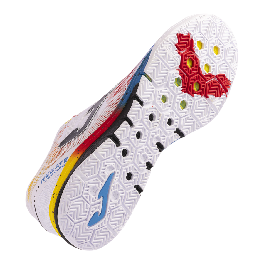 Joma scarpa da calcetto indoor da uomo Regate Rebound 2476 bianco-rosso