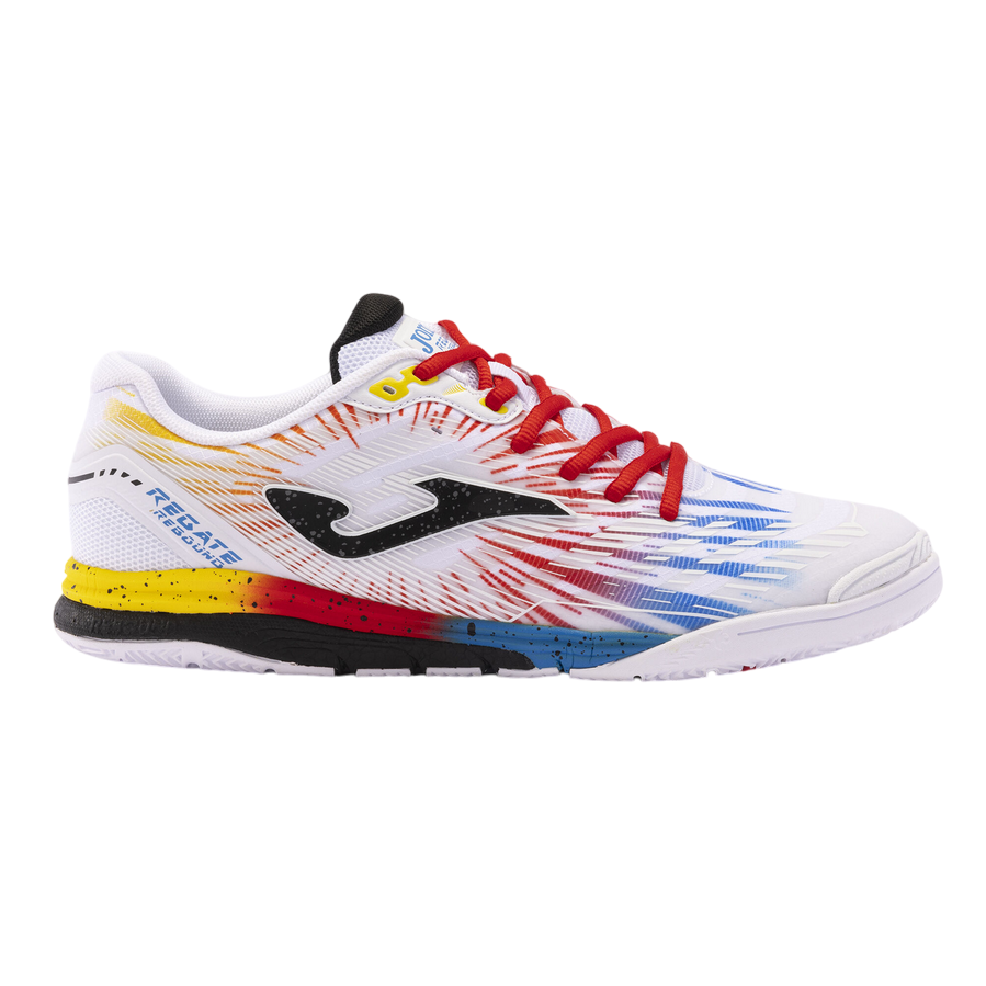 Joma scarpa da calcetto indoor da uomo Regate Rebound 2476 bianco-rosso