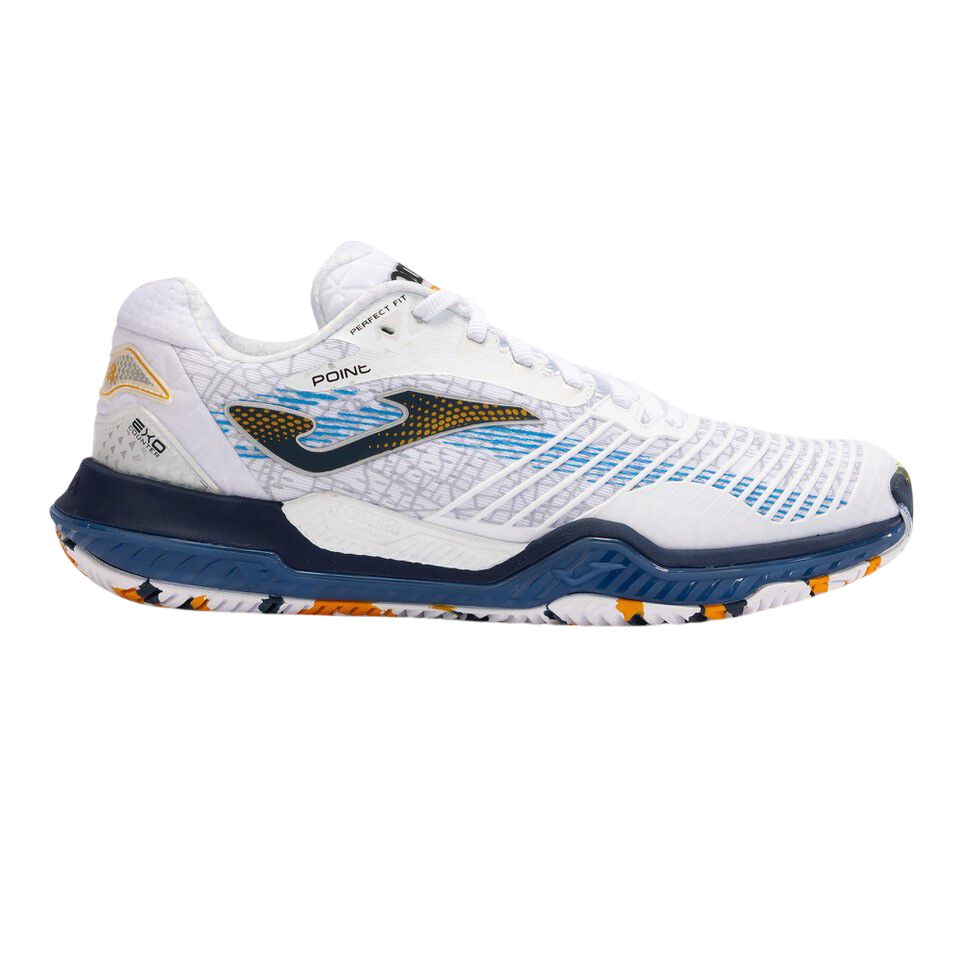 Joma scarpa da tennis da uomo Point Men Argilla 2402 bianco-blu