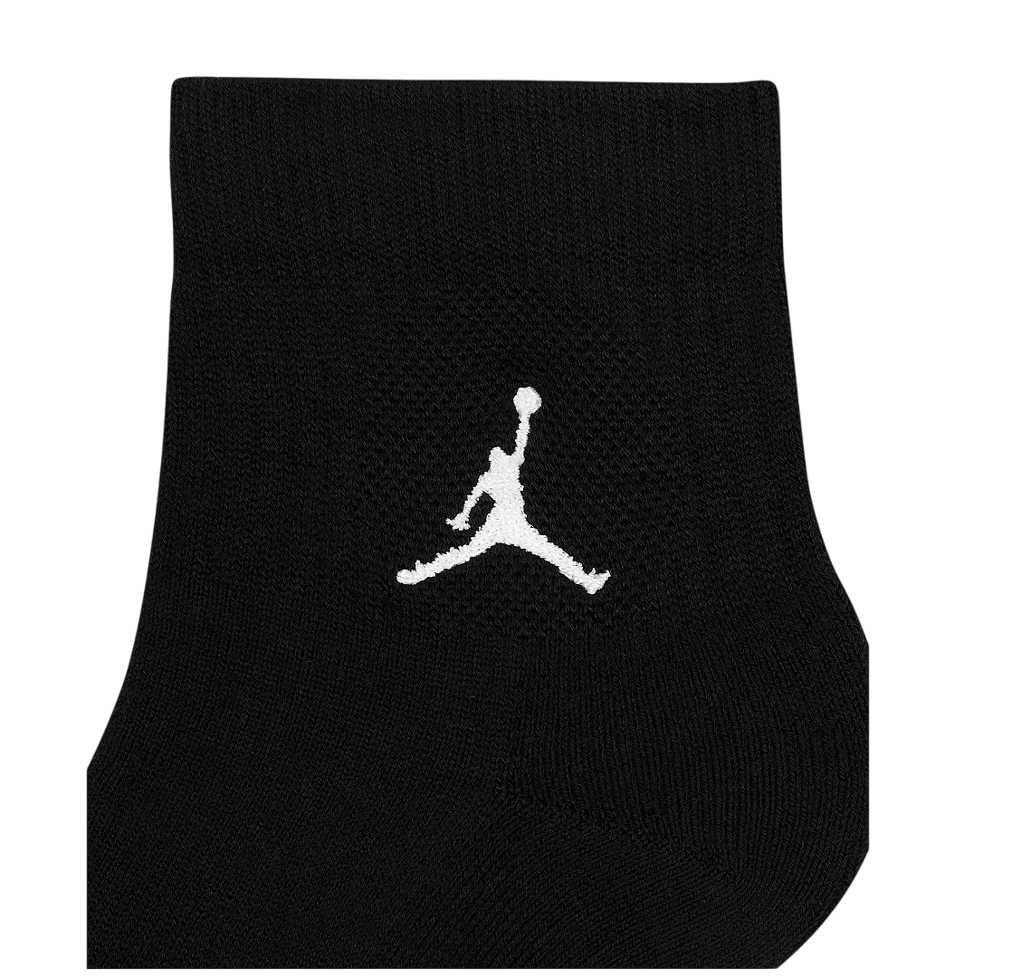 Jordan calze alla caviglia Everyday DX9655-010 nero, confezione da 3 paia, originali