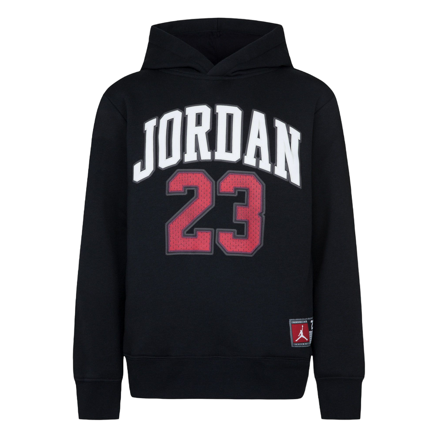 Jordan felpa da ragazzo con cappuccio Varsity 95C479-023 nero