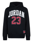 Jordan felpa da ragazzo con cappuccio Varsity 95C479-023 nero