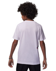 Jordan maglietta manica corta con stampa Jumpman per ragazzi Heirloom 95C984-001 bianco
