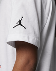 Jordan short sleeve t-shirt with Jumpman print for boys Watercolor 95C900-001 white