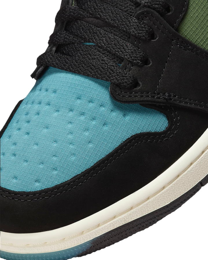 Jordan scarpa sneakers da uomo Air Jordan 1 Element DB2889-003 nero celeste verde oliva
