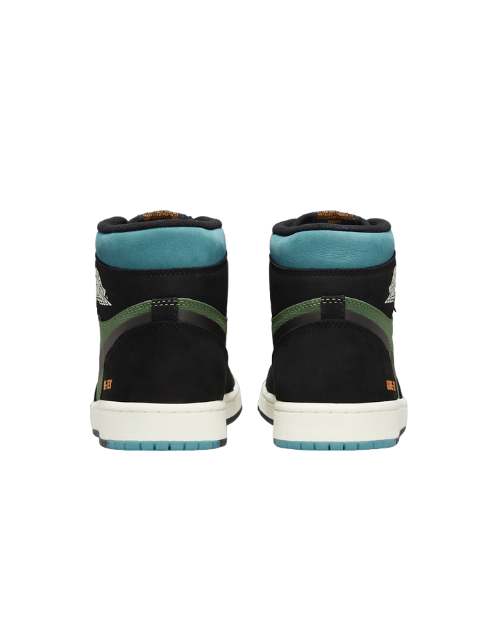 Jordan scarpa sneakers da uomo Air Jordan 1 Element DB2889-003 nero celeste verde oliva