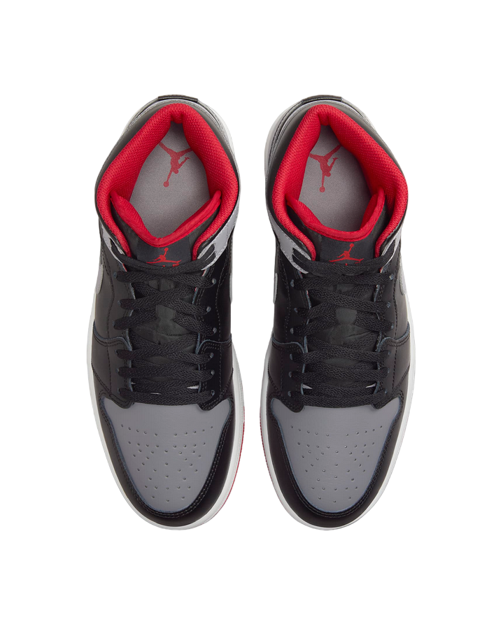Jordan men&#39;s sneakers shoe Air Jordan 1 Mid DQ8426-006 black gray red