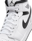 Jordan scarpa sneakers da uomo Air Jordan 1 Mid DQ8426-132 bianco-nero
