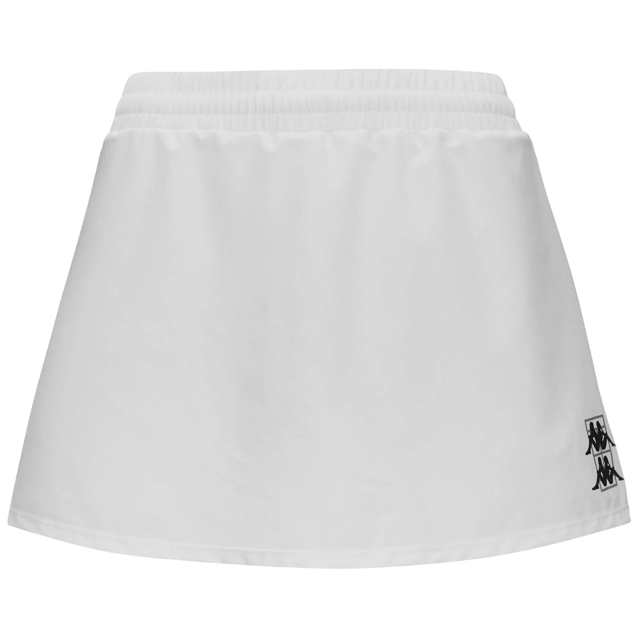 Kappa gonna con pantaloncino da padel da donna Kombat Deva 341H7MW A1N bianco-ghiaccio