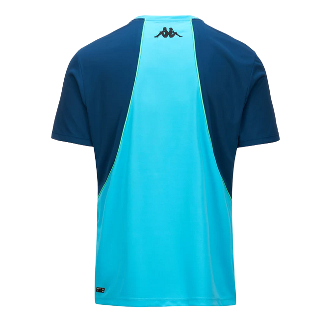 Kappa men&#39;s short sleeve t-shirt Kombat Padel Fagus 341M6KW A02 turquoise