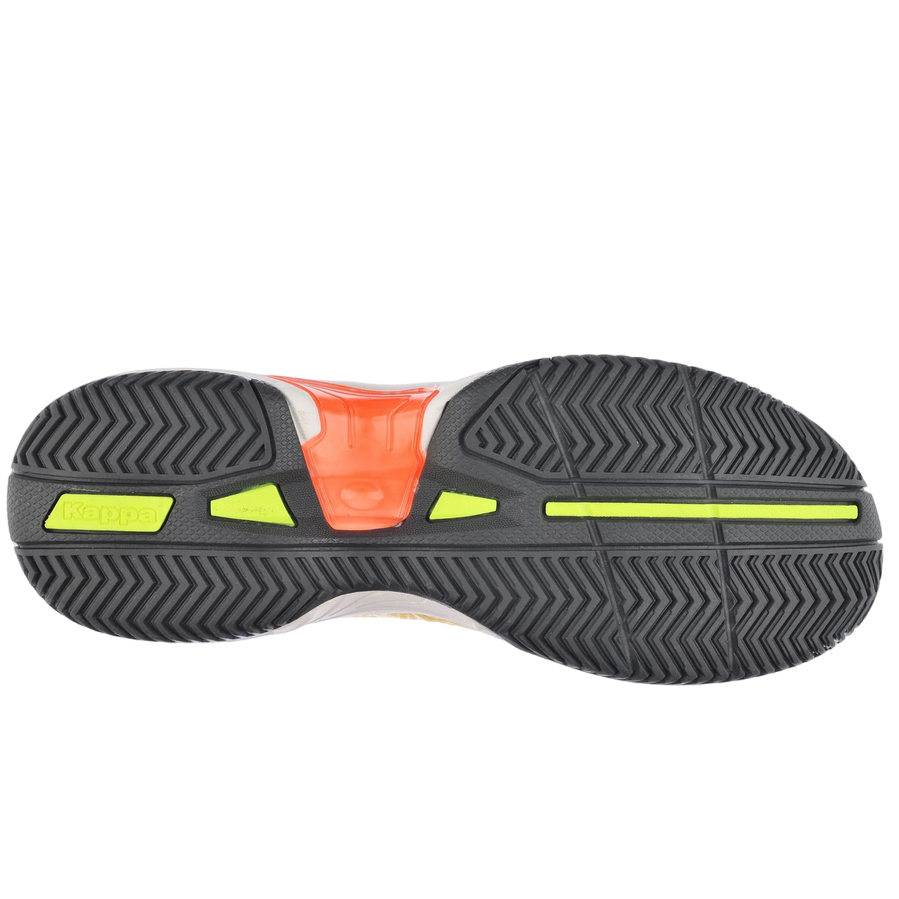 Kappa scarpa da padel Kombat Kage 321N5RW A00 verde neon-corallo neon