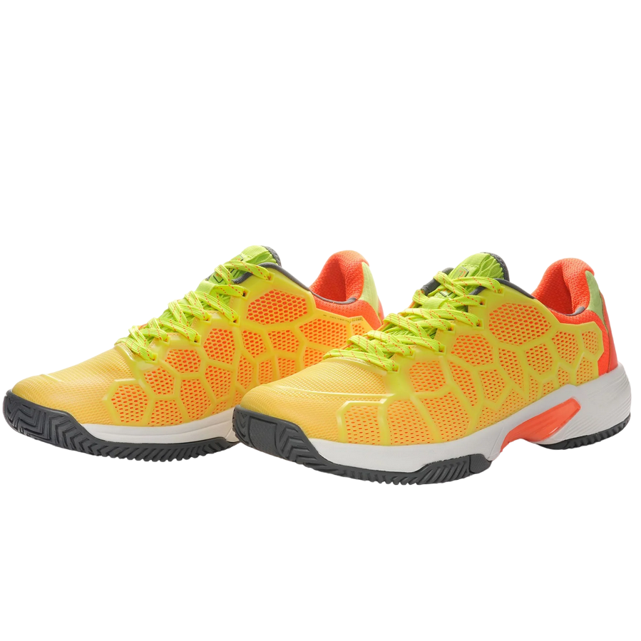 Kappa scarpa da padel Kombat Kage 321N5RW A00 verde neon-corallo neon