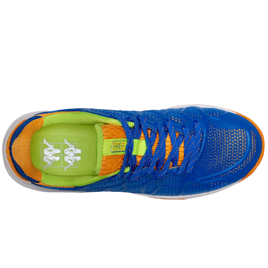 Kappa scarpa da padel Kombat Kage 321N5RW A0E azzurro-verde neon