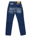 Klixs pantalone jeans da uomo slavato con rotture Mike 01154LU blu slavato