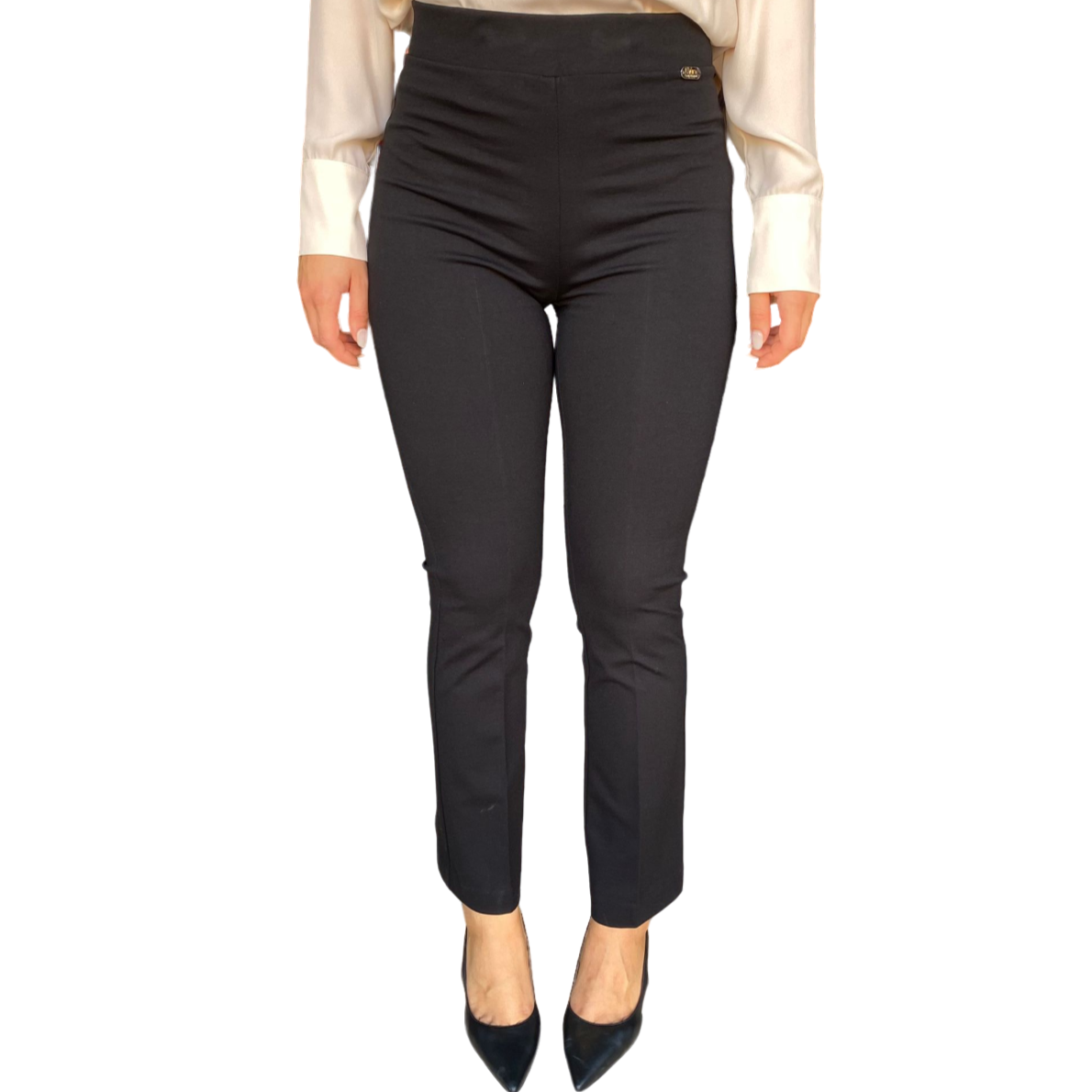 Laura Biagiotti pantalone con fondo largo da donna Romina LB251UNI nero