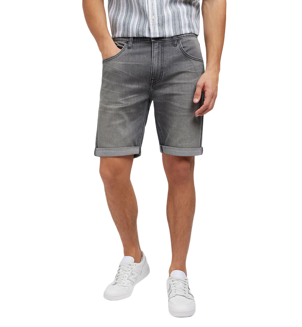 Lee pantaloncino in jeans da uomo 5 tasche 112349330 nero slavato grigio