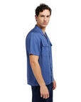Lee men's short sleeve shirt Chetopa 112349046 blue