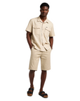 Lee men's short sleeve shirt Chetopa 112349047 beige