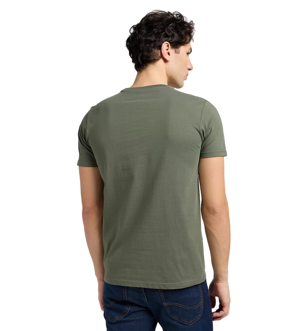 Lee Pacth Logo men&#39;s short sleeve t-shirt 112341715 olive green