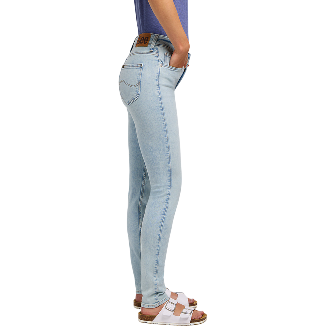 Lee Scarlett women&#39;s high-waisted jeans trousers 112348997 light blue