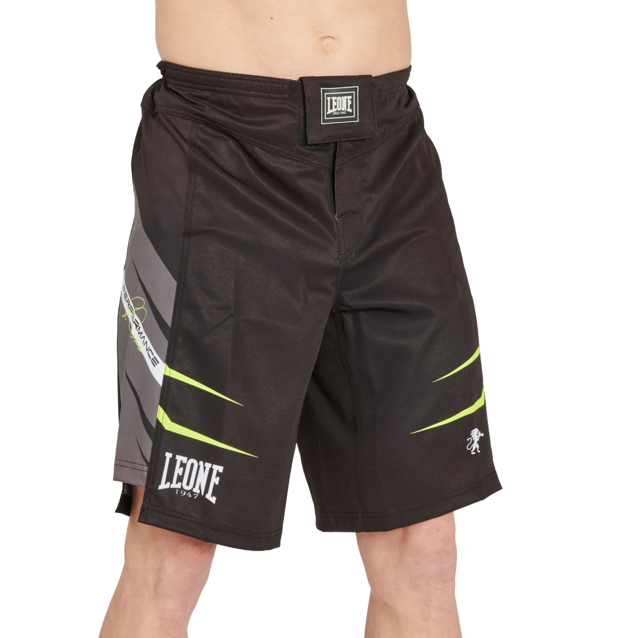 Leone Pantaloncino da MMA Revo AB957F nero-fluo