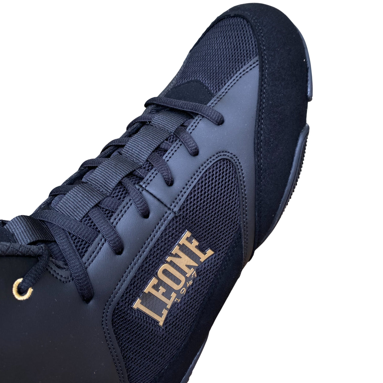 Leone Stivaletti Boxe Premium CL110 Nero: Massima Stabilità e Stile sul Ring mesh traspirante