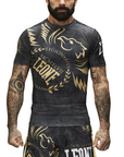 Leone maglia manica corta MMA Rashguard Legionarivs AB925 nero