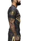 Leone maglia manica corta MMA Rashguard Legionarivs AB925 nero