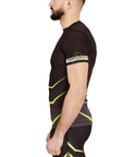 Leone maglia manica corta Rashguard Revo AB927F nero-fluo