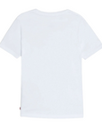 Levi's Kids T-shirt manica corta da ragazzo Batwing Chest Hit 9EA100-001 bianco