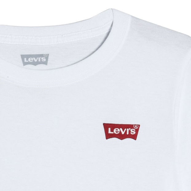 Levi&#39;s Kids Batwing Chest Hit boy&#39;s short sleeve t-shirt 9EA100-001 white 