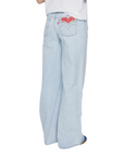 Levi's Kids girls' wide leg jeans trousers '94 Baggy 4EK102-L7V light blue