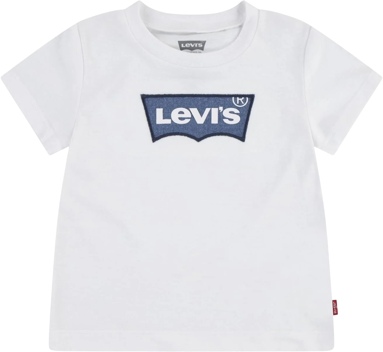 Levi's Kids maglietta manica corta da bambino Batwing Chest denim 6em318-w1y bianco