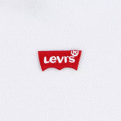 Levi&#39;s Kids polo manica corta da ragazzi EA893-W3B bianco 2
