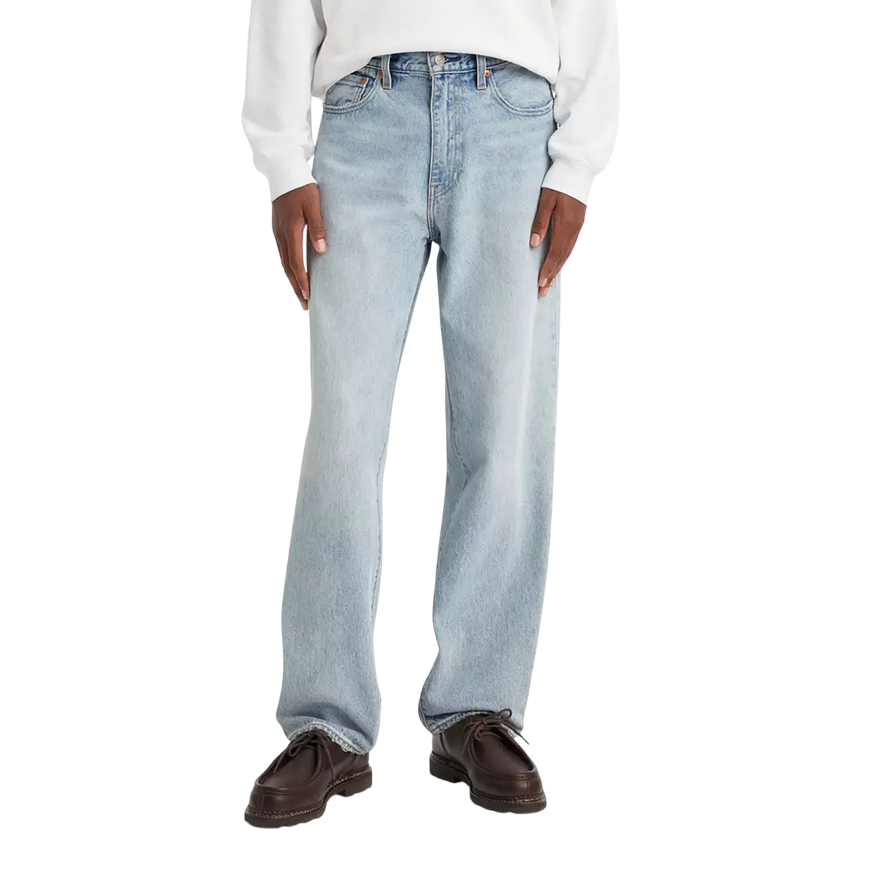 Levi's pantalone jeans da uomo 568 gamba diritta 29037 0062 baby blue essentials-blu