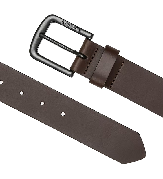 Levi&#39;s Seine leather belt with metal buckle 380190152 29 brown