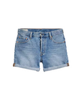 Levi's women's denim shorts 501 with cuff 299610035 medium blue