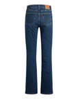 Levi's pantalone jeans da donna a vita alta a zampa 725 blu scuro