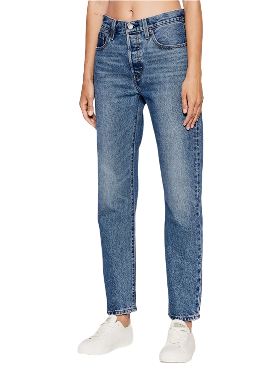 Levi's pantalone jeans da donna corto 501 Cropped 36200-0236 blu medio