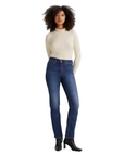 Levi's pantalone jeans da donna dritti a vita alta 724 188830304 blu