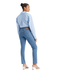 Levi's women's straight high-waisted jeans trousers 724 High Rise 18883-0277 medium blue