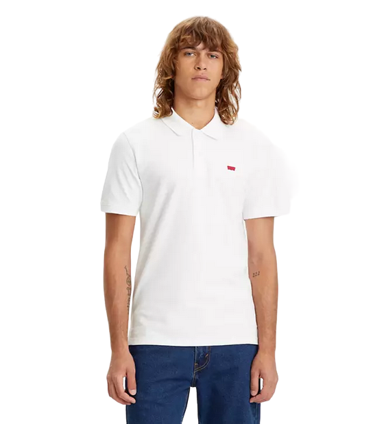 Levi&#39;s polo manica corta da uomo Housemark Slim A4842-0002 bianco