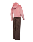 Lotto Abby chenille women's hooded tracksuit 220224 B7Z pink-brown