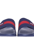 Lot swimming pool or sea slipper with strap 219535 0KT blue red