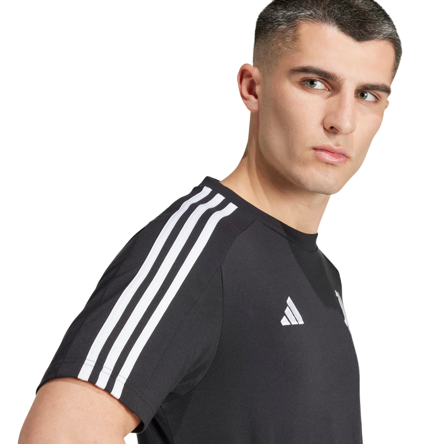 Maglia calcio Adidas Juventus DNA IY4120 nera da uomo, abbigliamento sportivo ufficiale premium, spalla