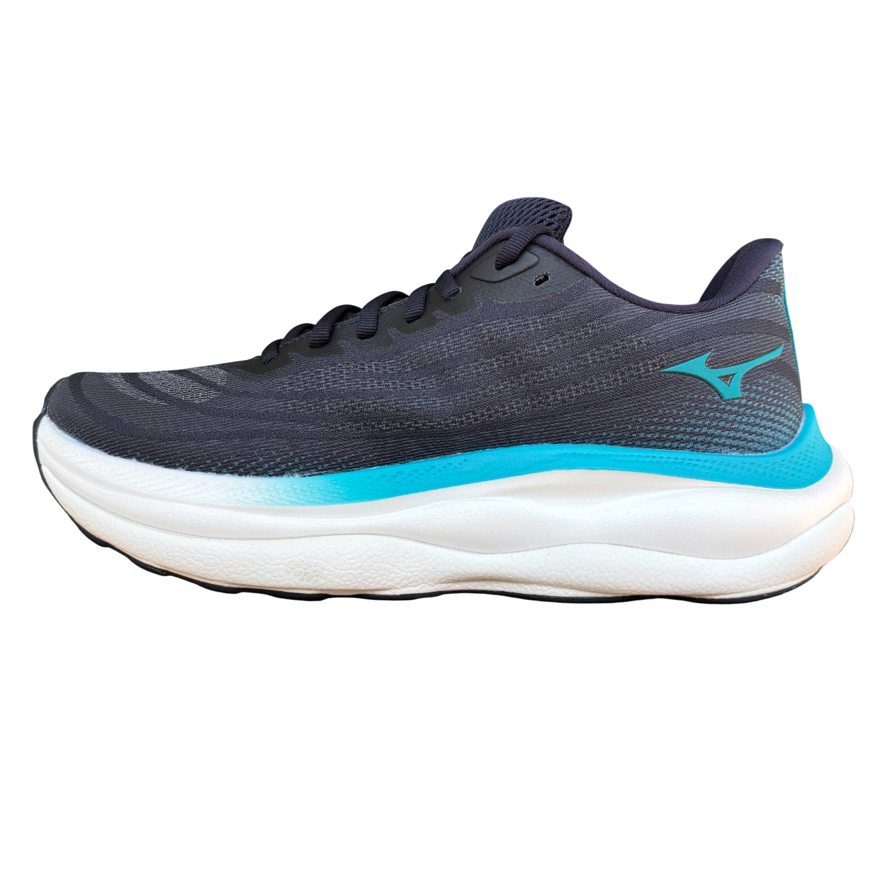 Mizuno Scarpa Running Uomo Wave Sky 9 Blu J1GC250201 - Vista Laterale Interna