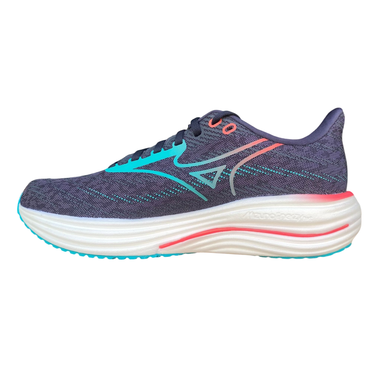Scarpe running Mizuno Wave Rider 29 modello J1GC250301 colore grigio elite per uomo, 29ª generazione leggendaria con tecnologia Wave professionale, vista interna