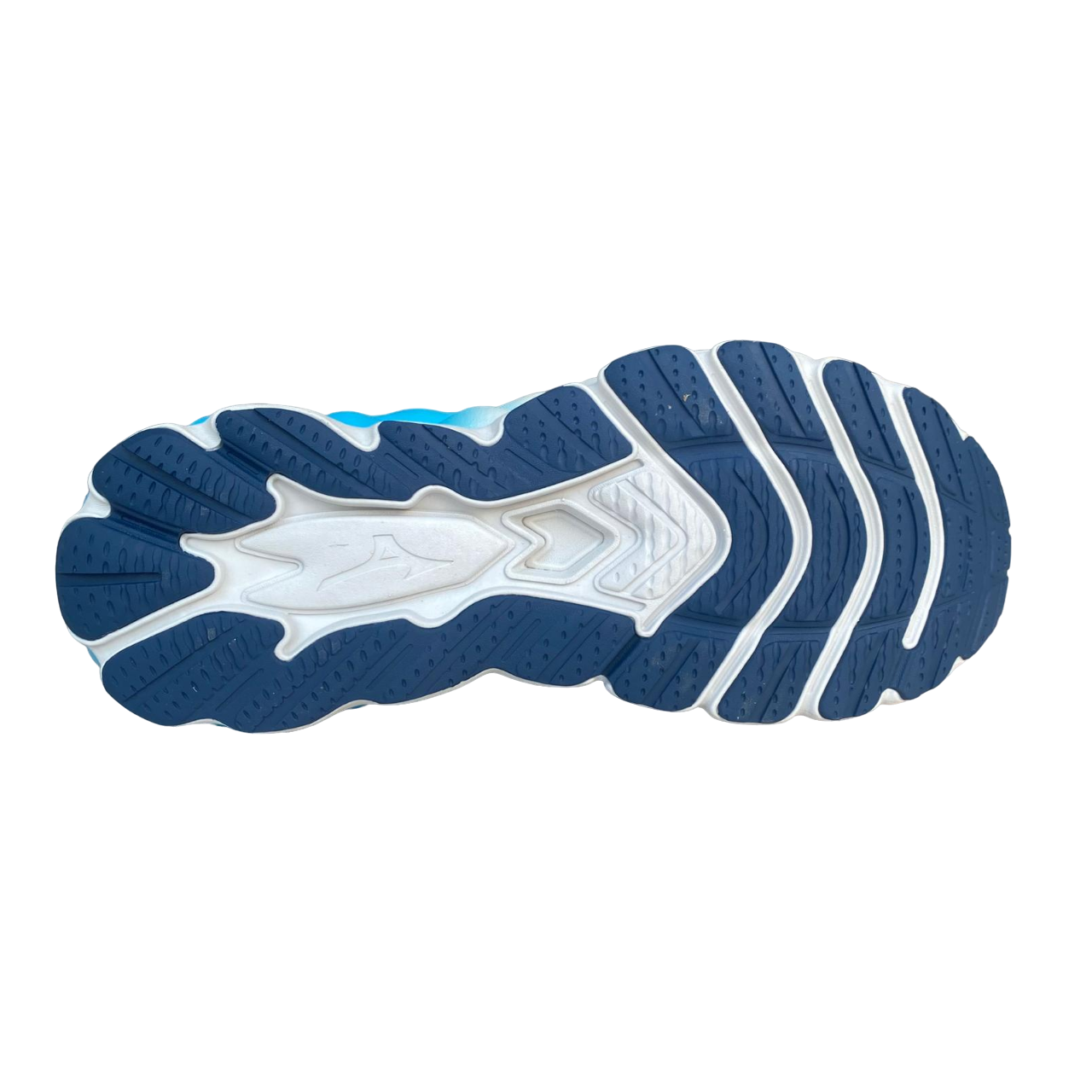 Mizuno scrpa da corsa da uomo Wave Sky 8 J1GC240205 tè blu-argento
