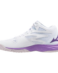 Mizuno scarpa alta da donna da pallavolo Thunder Blade Z Mid V1GC237510 bianco-viola